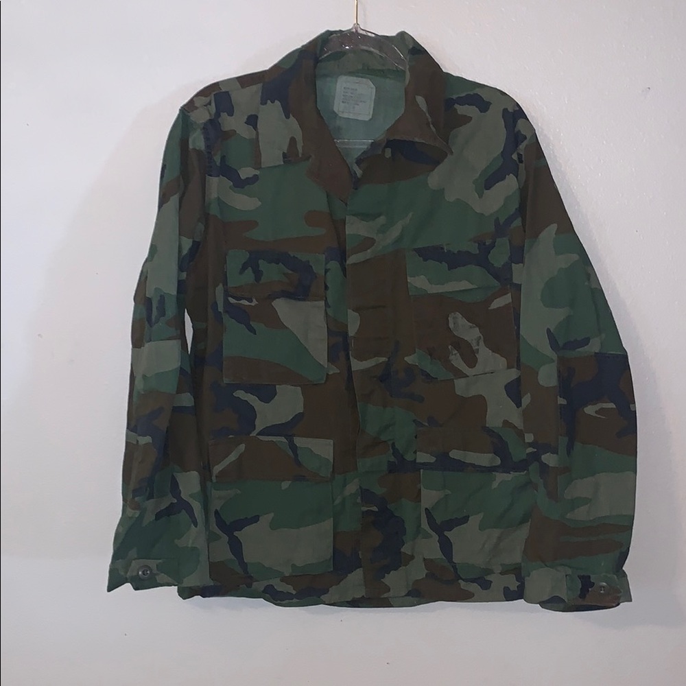 US Navy Camouflage Army Jacket Medium Unisex